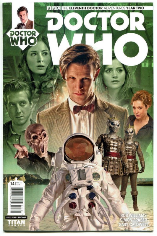 DOCTOR WHO #14 B, NM, 11th, Tardis, 2015, Titan, 1st, more DW in store, Sci-fi