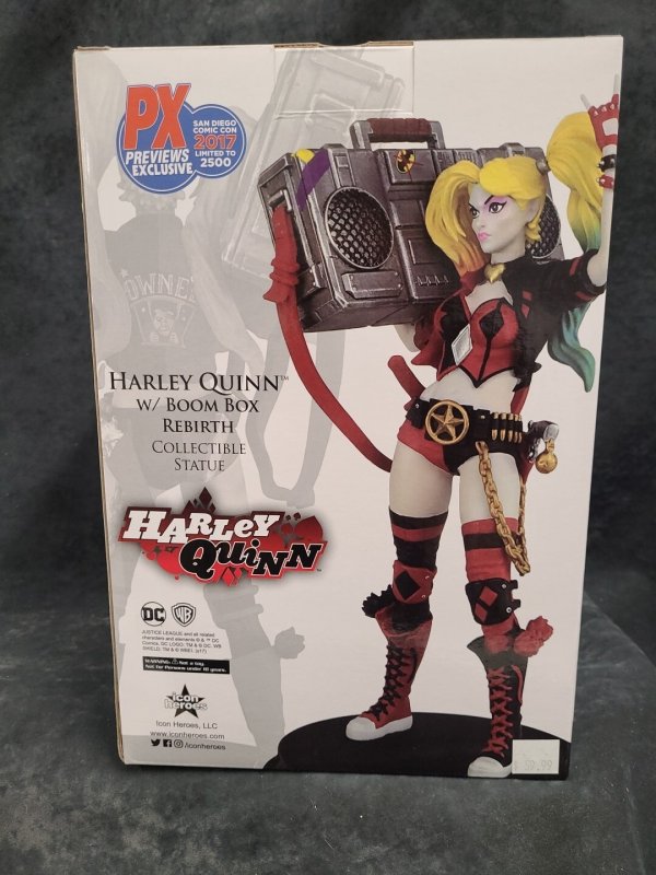 DC Comics Rebirth HARLEY QUINN BOOMBOX Statue Figure