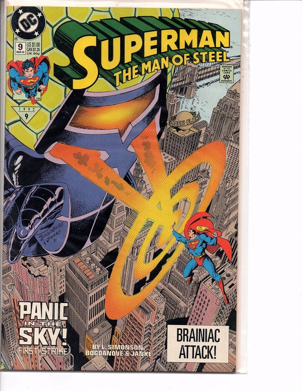 DC Comics (1991) Superman The Man of Steel #9 Panic in the Sky!