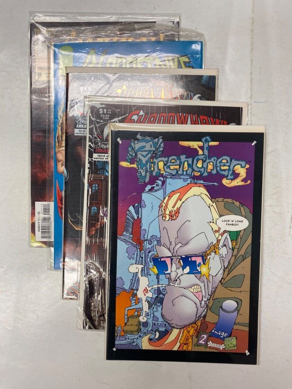 5 IMAGE comic books Ascension BloodStrike Shadow Hawk III Trencher 40 KM36