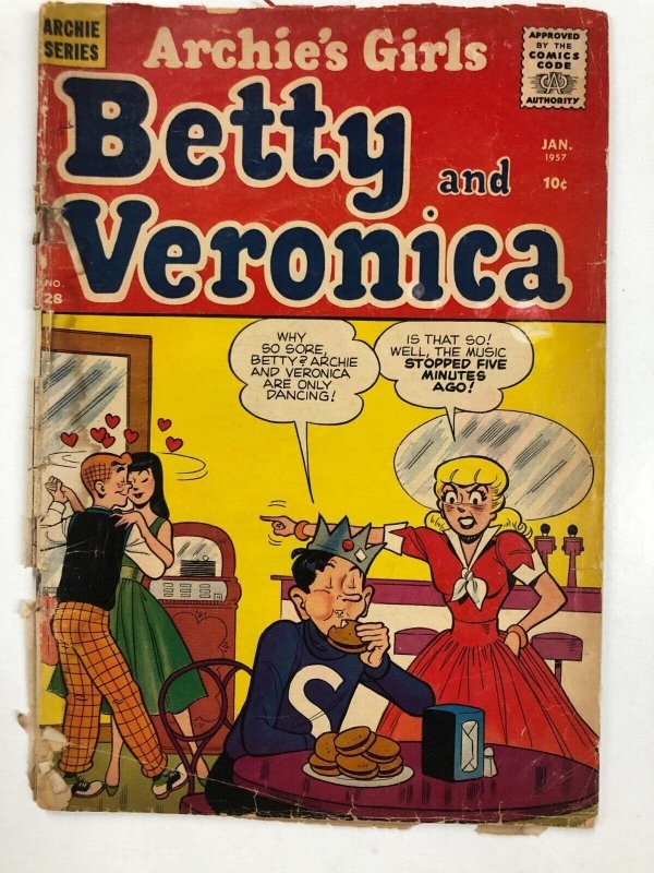 ARCHIES GIRLS BETTY & VERONICA  (January 1956) FAIR 