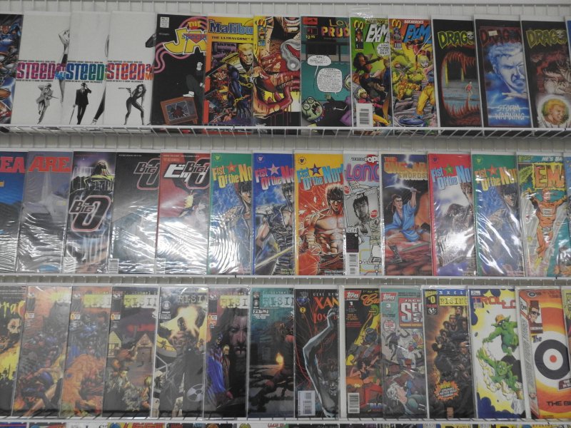 Huge Lot of 130+ Comics W/ Voltron, Primortals, Dracula Avg. VF- Condition