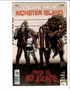 Escape From Monster Island #1 (1D cover)  Zenescope 2016 NM 9.4 Alfredo Reyes 