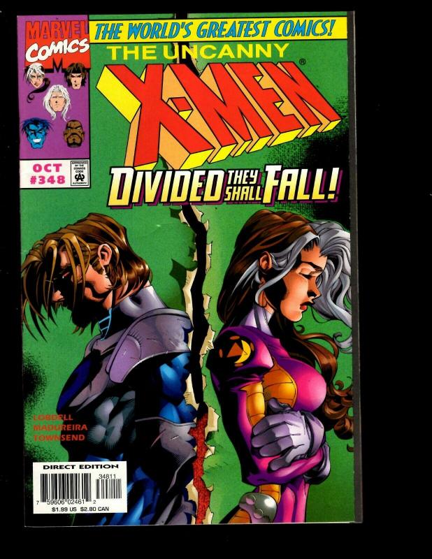 12 Uncanny X-Men Comics # 340 341 342(2) 343 344 345 346 347 348 349 350 JF3