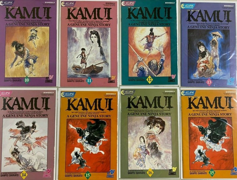 Kamui ninja eclipse comic lot From:#1-28 22 different 8.0 VF (1987+88)