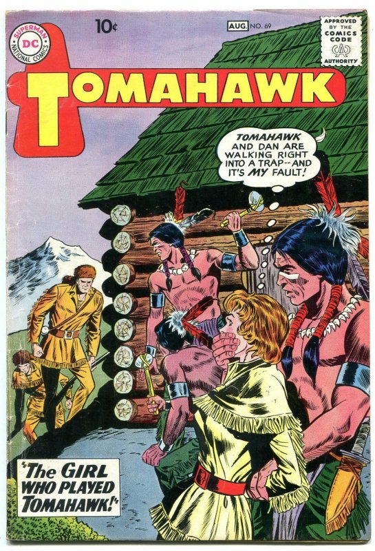 Tomahawk #69 1960- DC Silver age Western Comic- vg/f 