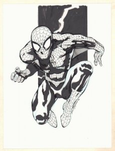 Spider-Man Full Figure Commission - 2016 Signed art by Joe St. Pierre