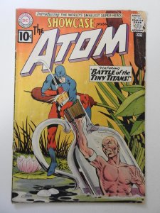 Showcase #34 (1961) GD Condition moisture damage, cover detached bottom staple