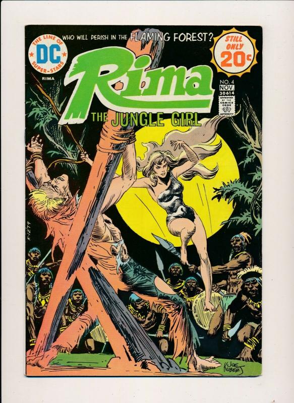 RIMA the Jungle Girl #4 - DC COMICS 1974 ~ Fine/Fine- (PJ01) 