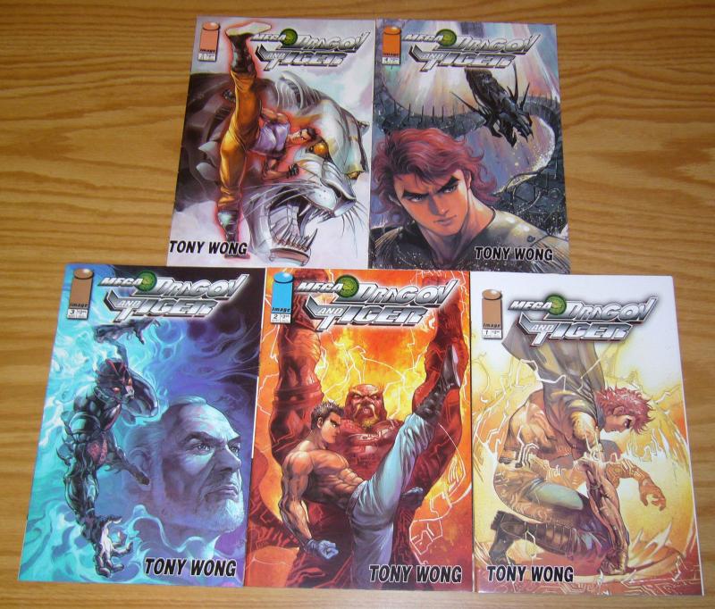 Mega Dragon & Tiger #1-5 VF/NM complete series - image comics manga - tony wong