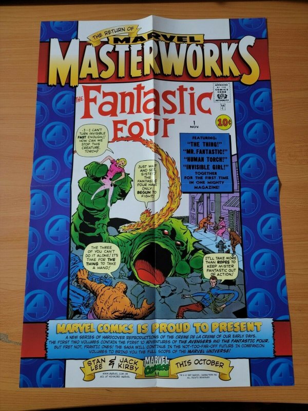 18 x 12 Marvel Masterworks Fantastic Four #1 Promo Poster NO PIN HOLES NEW