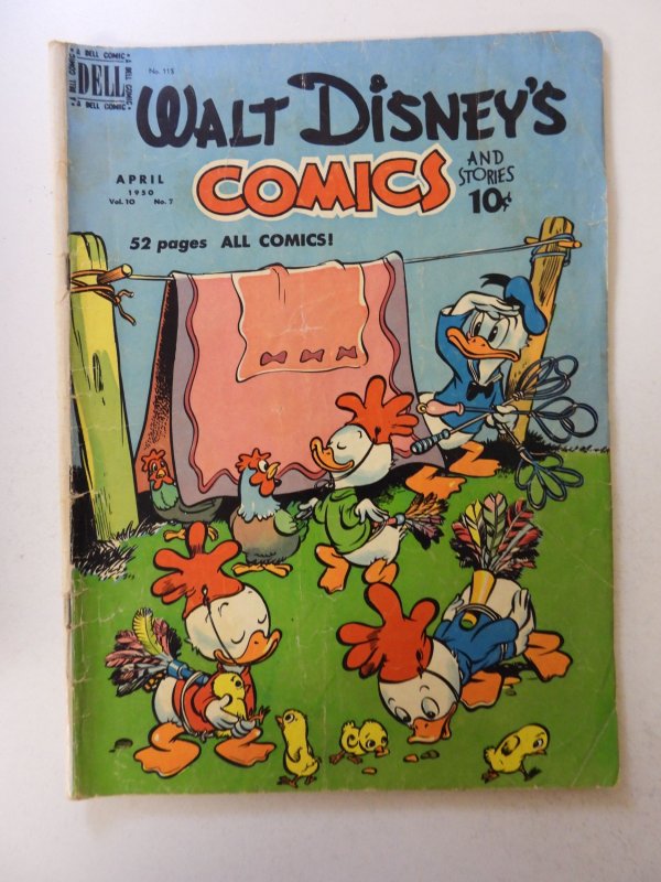 Walt Disney's Comics & Stories #115 (1950) VG- condition