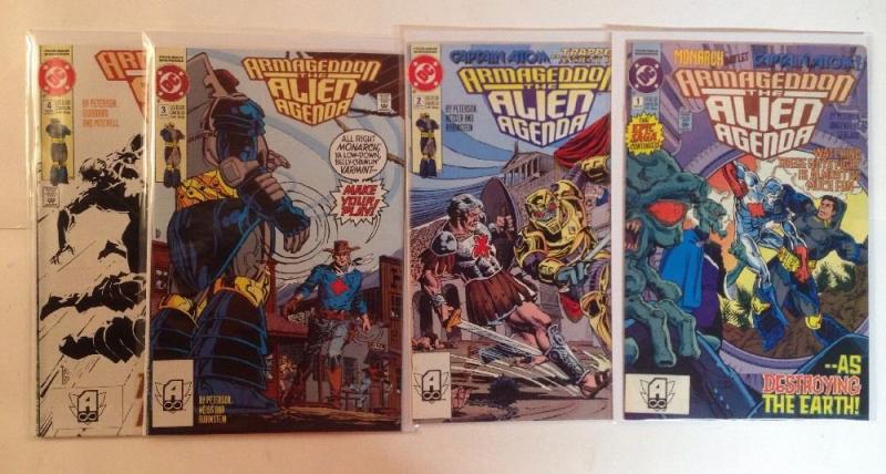 Armageddon Alien Agenda 1-4 Complete Near Mint Lot Set Run