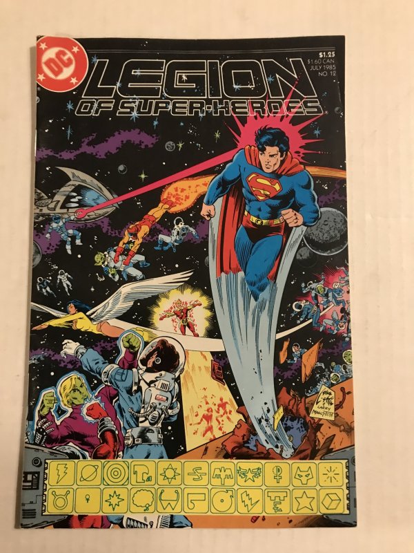 Legion of Super-Heroes #12 : DC 7/85 VG+; Paul Levitz story, Superboy