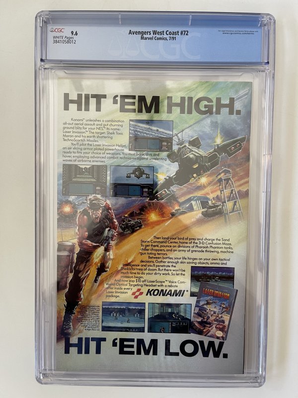 Avengers West Coast #72 CGC 9.6