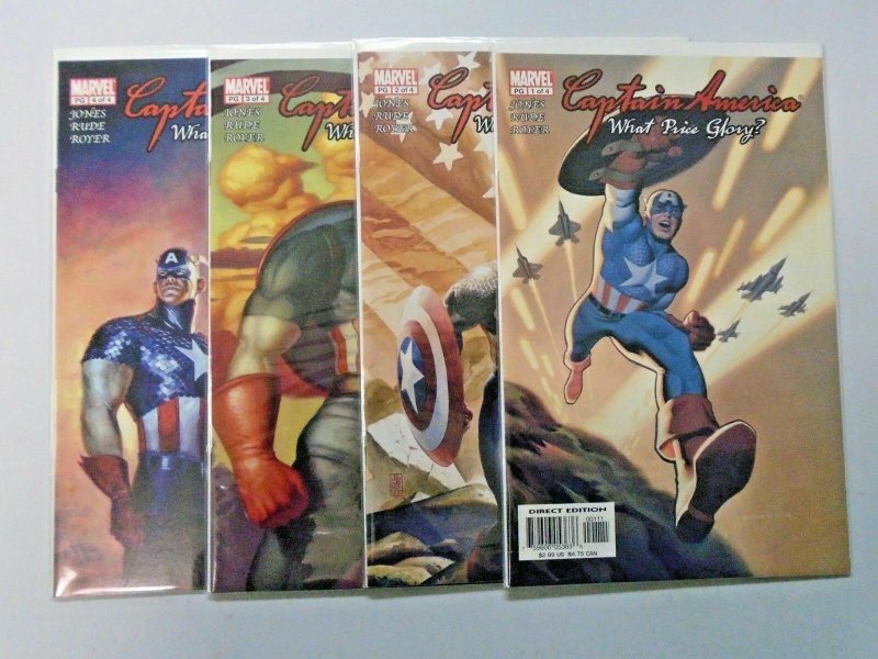 Captain America What Price Glory, Set:#1-4, NM (2003)