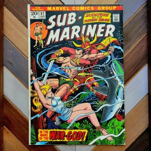 Sub-Mariner #57 VG/FN (Marvel 1973) NAMORITA, VENUS, 1st ARES Lap Of The Gods