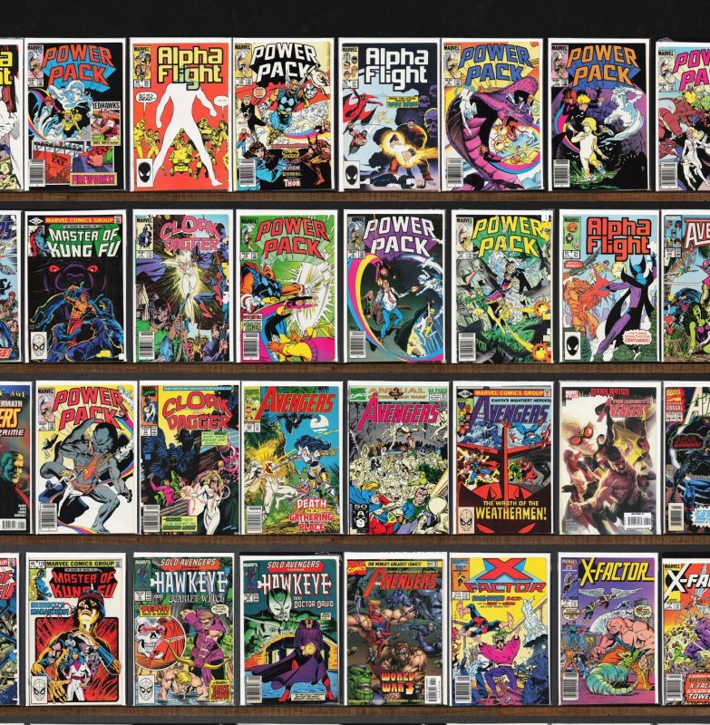 Huge Lot 150+ Comics with Alpha Flight, Power Pack, The Avengers & More!