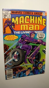 MACHINE MAN 2 *HIGH GRADE* LIVING ROBOT JACK KIRBY ART MARVEL BRONZE AGE