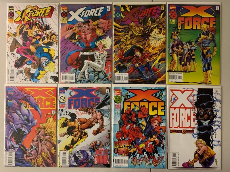 X-Force comics lot #41-80 + 2 annuals 38 diff avg 7.0 (1994-98)