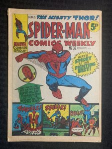 1973 Sept 22 SPIDER-MAN COMICS WEEKLY #32 VG+ 4.5 Steve Ditko / Thor