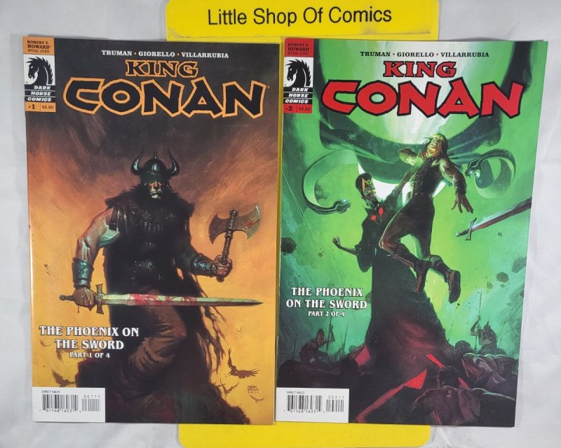 King Conan The Phoenix on the Sword #1 2 3 4 Complete 1-4 Set 2012 Dark Horse