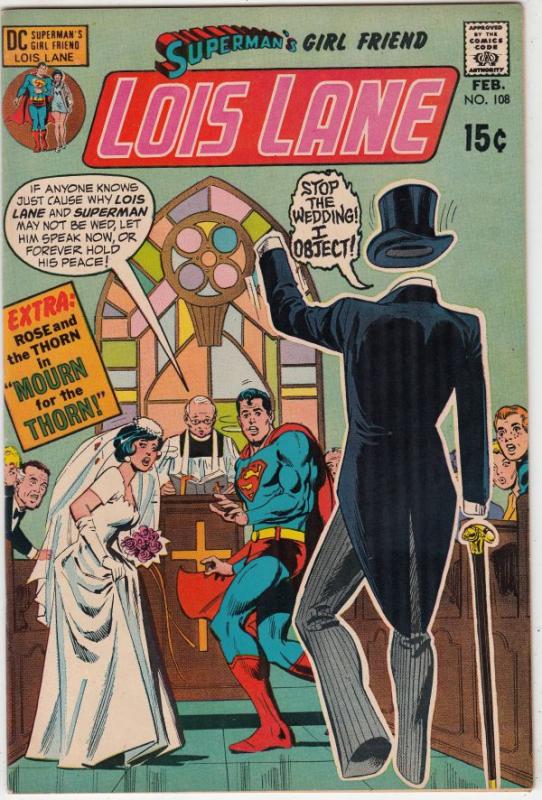 Superman's Girlfriend Lois Lane #108 (Mar-71) FN/VF Mid-High-Grade Superman, ...