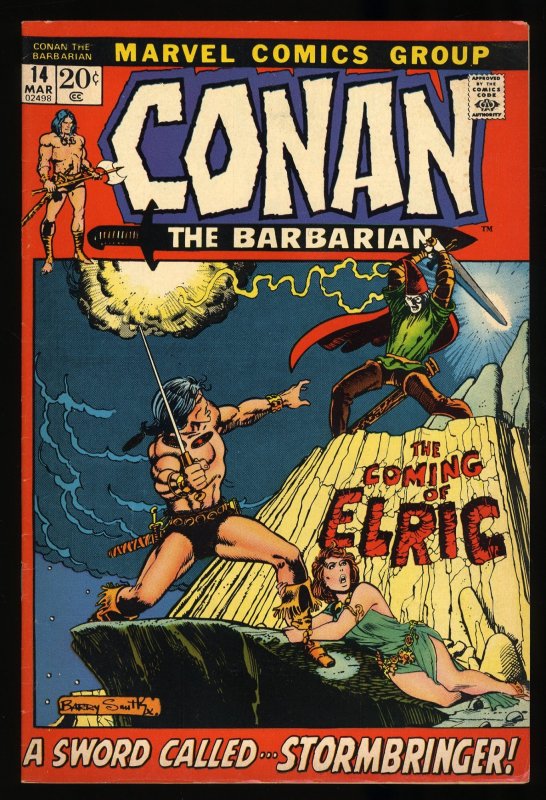 Conan The Barbarian #14 FN/VF 7.0 1st Appearance Elric! 1st Cameo Kulan Goth!