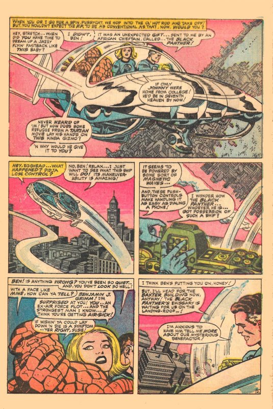 Black Panther Debuts! FANTASTIC FOUR #52 (July'66)4.5VG+ Kirby Unveils T'Challa!