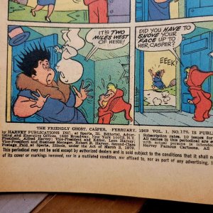 CASPER THE FRIENDLY GHOST #126 VG (Harvey Comics 1969) Silver Age 12-cent Cover