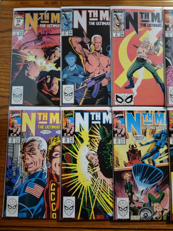 Nth Man Ultimate Ninja 1-16 Complete Set Run! ~ NEAR MINT NM ~ 1989 Marvel Comic