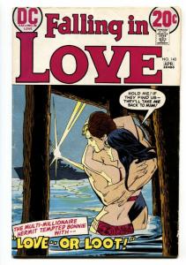 FALLING IN LOVE #140 comic book 1973-DC ROMANCE COMICS-SWIMSUIT