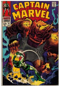 CAPTAIN MARVEL 6 VG-F Oct. 1968