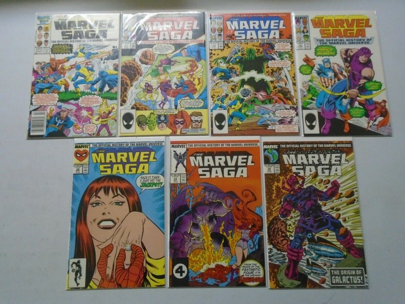 Marvel Saga lot 21 different from #1-24 8.0 VF (1985)