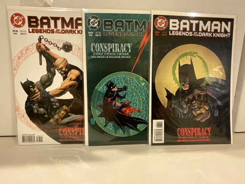 Batman: Legends of the Dark Knight 86-88 “Conspiracy” Set Moench & JH Williams!