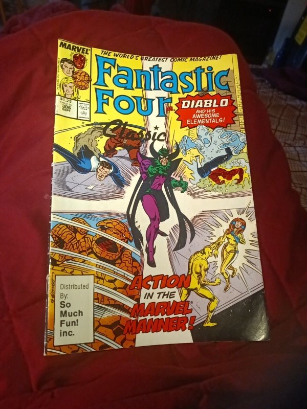 The Fantastic Four #306 So Much Fun Variant from Sept. 1987 Copper Age Scarce