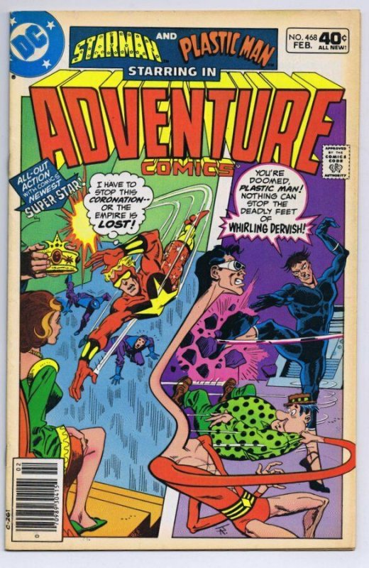 Adventure Comics #468 ORIGINAL Vintage 1980 DC Comics Plastic Man