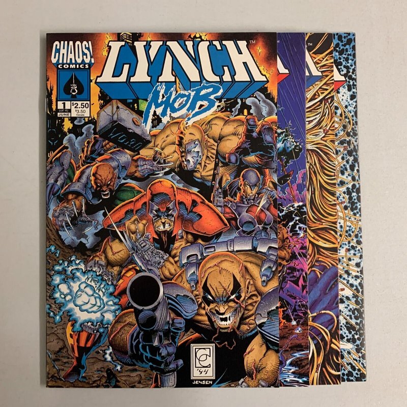 Lynch Mob #1-4 Set (Chaos 1994) 1 2 3 4 Brian Pulido (8.5+)