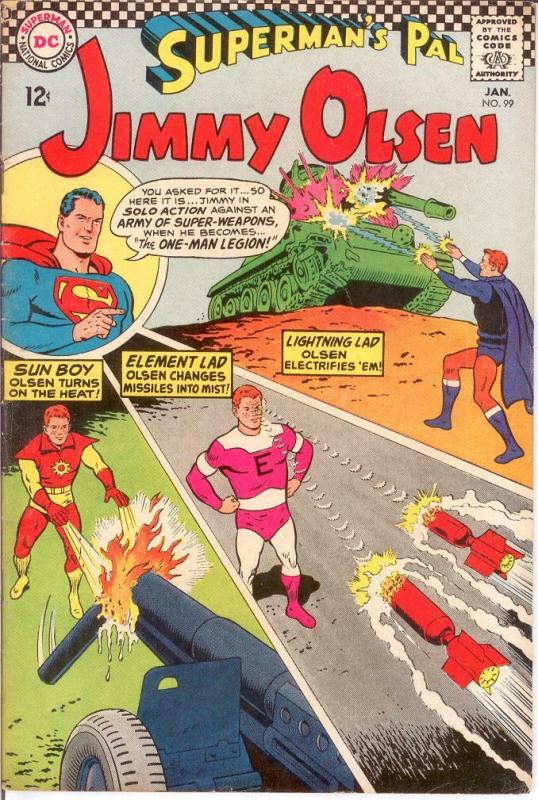 JIMMY OLSEN 99 VG+ LEGION CAMEO COMICS BOOK