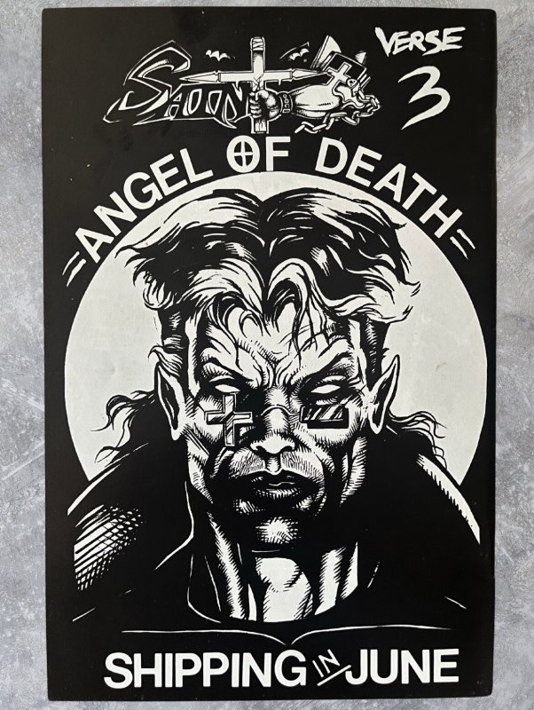 Saint #2 (1995) Kick Ass Comics Signed Christopher Eisert VF/NM Indie B/W