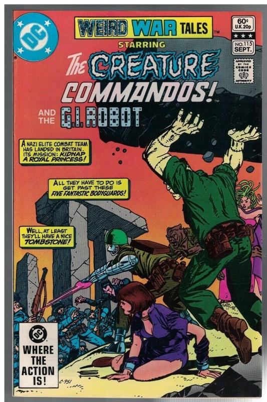 WEIRD WAR TALES 1972 115 F-VF  Sept. 1982