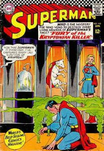 Superman (1st Series) #195 FAIR ; DC | low grade comic April 1967 Supergirl