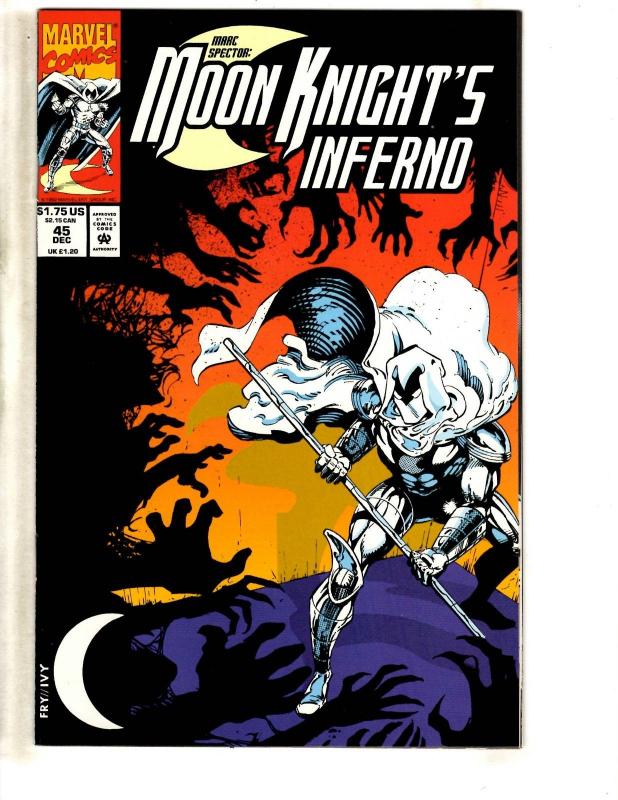 Lot Of 11 Moon Knight Marvel Comic Books #41 42 (2) 43 44 45 46 47 48 49 50 CR41