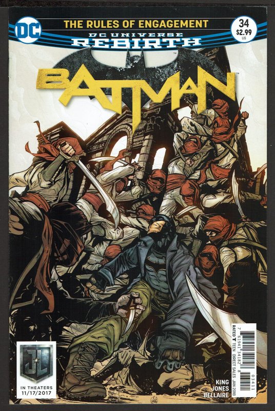 Batman #34 Rebirth (Jan 2018, DC) 0 9.0 VF/NM