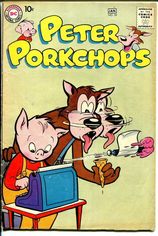 Peter Porkchops #59 1958-DC-ice cream cover-VG/FN