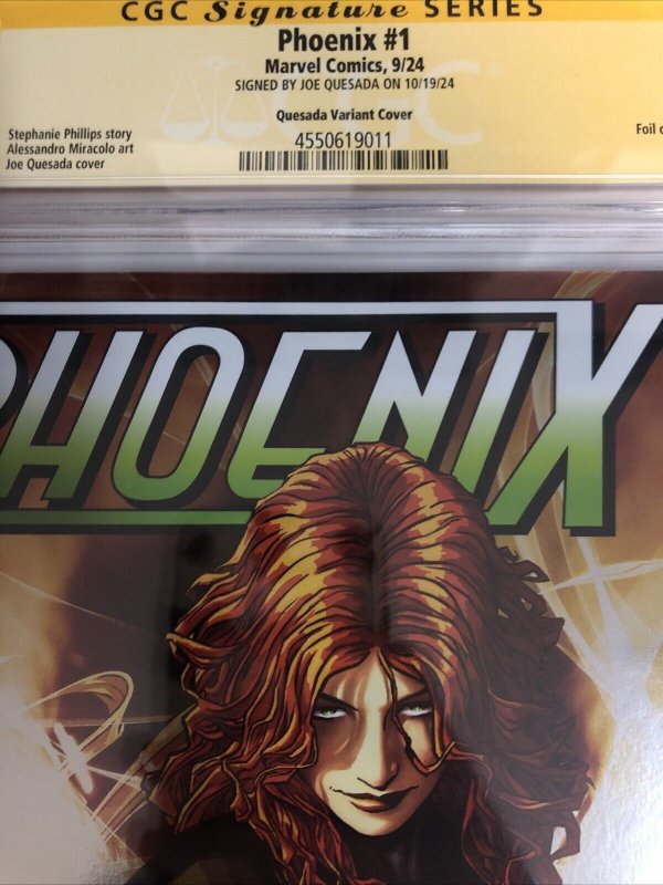 phoenix (2024) # 1 (CGC 9.8 SS) Signed Joe Quesada * Marvel Comics * Census = 2