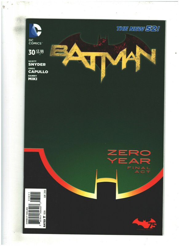 Batman #30 NM- 9.2 DC Comics 2014 New 52 Snyder/Capullo Zero Year High Grade