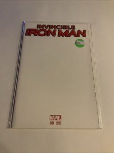 Invincible Iron Man 1 Blank VARIANT Near Mint Nm Marvel