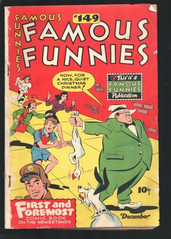 Famous Funnies #149 1946-Buck Rogers-Scorchy Smith-Steve Roper-Dickie Dare-VG