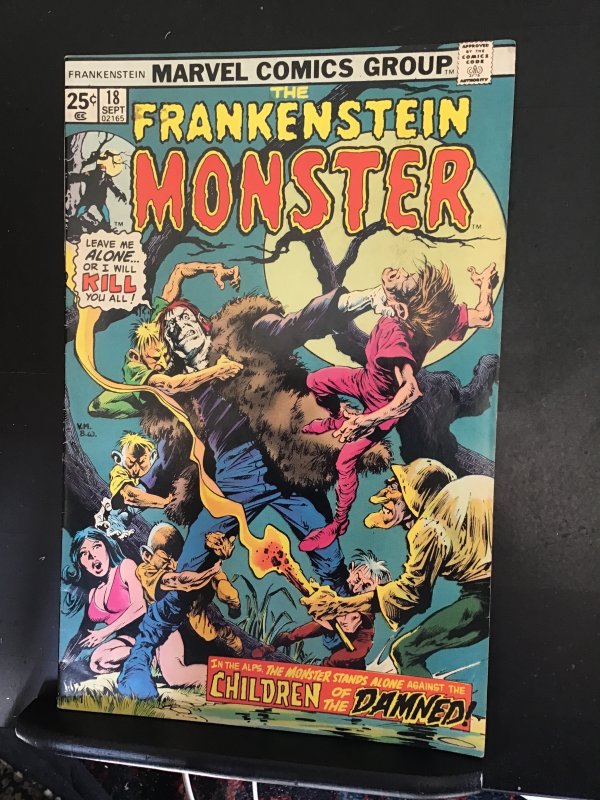 The Frankenstein Monster #18  (1975) high-grade Bernie Wrightson masterpiece VF